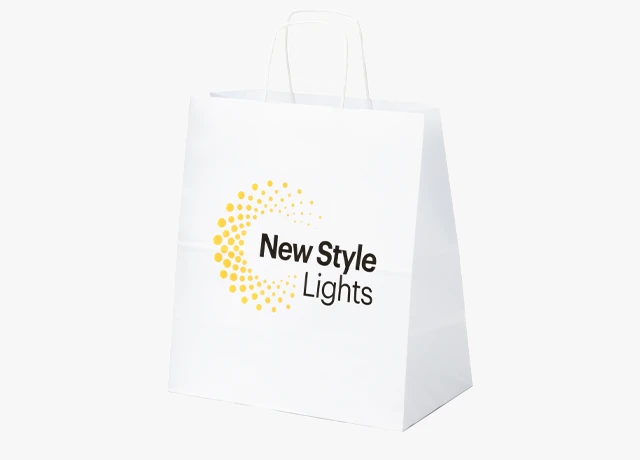 torebka papierowa zestaw opakowań z własnym nadrukiem - personalizowane opakowania dla sklepów stacjonarnych i online